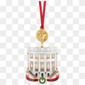 2018 White House Ornament, HD Png Download - gold christmas ornaments png