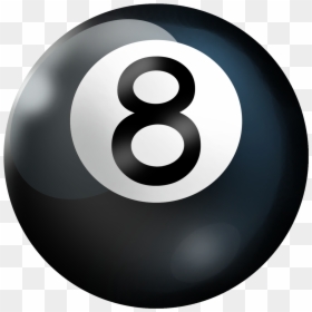 Magic 8 Ball Png, Transparent Png - pool ball png