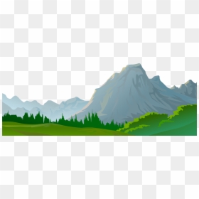 Mountain Clipart Background, HD Png Download - grassy hill png