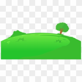 Cartoon Grass Hill Transparent, HD Png Download - grassy hill png