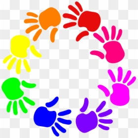 Circle Of Hands Clipart, HD Png Download - hands clipart png