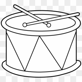 Drum Black And White, HD Png Download - snare drum png