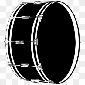 Bass Drum Clipart Black And White, HD Png Download - snare drum png