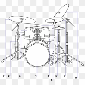 Parts Of A Drum Kit, HD Png Download - snare drum png