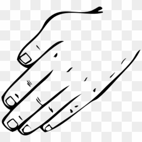 Back Of Hand Clipart Black And White, HD Png Download - hands clipart png
