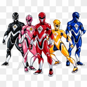 Comic Power Rangers Drawing, HD Png Download - power rangers 2017 png