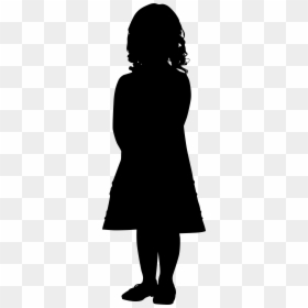 Little Girl Silhouette, HD Png Download - woman face silhouette png