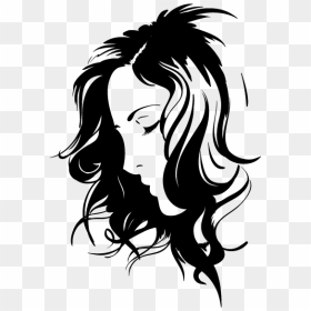 Vector Girl Face Png, Transparent Png - woman face silhouette png
