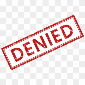Denied Png, Transparent Png - rejected stamp png