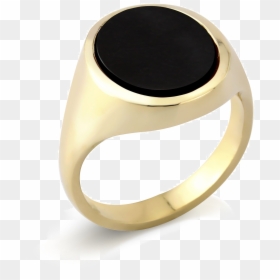 Signet Ring With Stone, HD Png Download - gold oval frame png