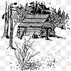 Log Cabin Cartoon Drawings, HD Png Download - log cabin png