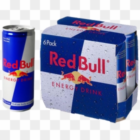 Six Pack Red Bull, HD Png Download - red bull can png