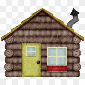Clipart Cottage, HD Png Download - log cabin png