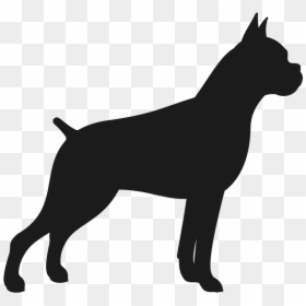 Transparent Boxer Dog Silhouette, HD Png Download - boxer dog png