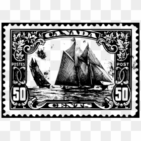50 Cent Bluenose Stamp, HD Png Download - original stamp png