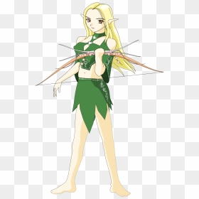 Anime Elf Girl Archery, HD Png Download - elf ear png