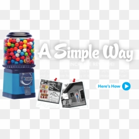 Chewing Gum, HD Png Download - gumball machine png