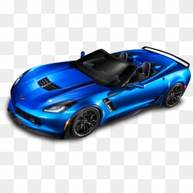 2019 Corvette Stingray Blue, HD Png Download - top of car png