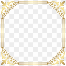 Gold Border Png, Transparent Png - fancy scroll png