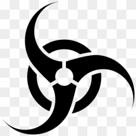 Biohazard Symbol Svg, HD Png Download - stencil png