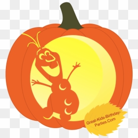 Pumpkin Carving Template Olaf, HD Png Download - stencil png
