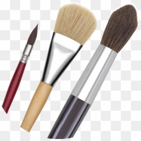 Makeup Brushes, HD Png Download - painting brush png