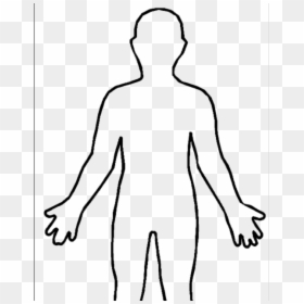 Outline Body Clipart, HD Png Download - chalk outline png
