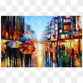 Leonid Afremov Art Hd, HD Png Download - cuadros png