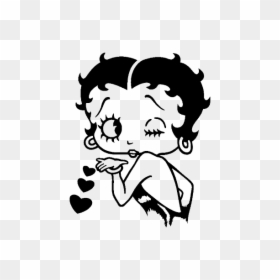 Black And White Betty Boop Png, Transparent Png - cuadros png