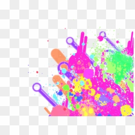 Neon Paint Splatter Png, Transparent Png - purple paint splatter png