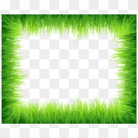 Green Border Design Png, Transparent Png - easter grass png
