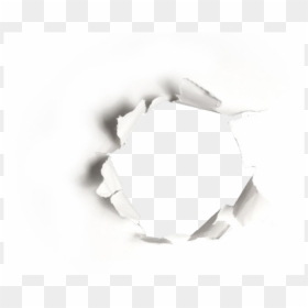 Broken Paper Effects Png, Transparent Png - hole in paper png