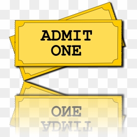 Movie Tickets, HD Png Download - admit one png