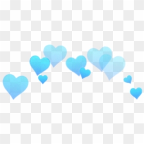 Blue Heart Crown Png, Transparent Png - green heart png
