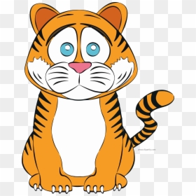 Sad Cartoon Tiger Face, HD Png Download - cartoon nose png