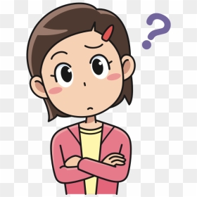 Girl Thinking Clipart Gif, HD Png Download - cartoon nose png