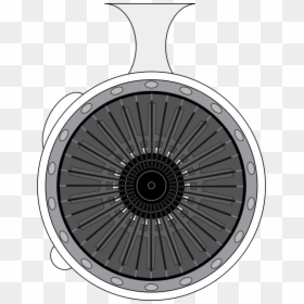 Airplane Engine Clipart, HD Png Download - jet engine png