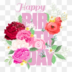 Happy Birthday Roses Clipart, HD Png Download - bunch of flowers png