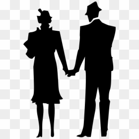 Wife And Husband Clipart, HD Png Download - bride silhouette png