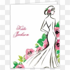Illustration, HD Png Download - bride silhouette png