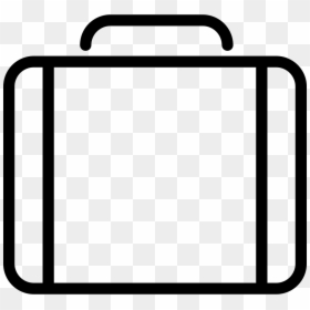 Briefcase Outline Png, Transparent Png - black circle outline png
