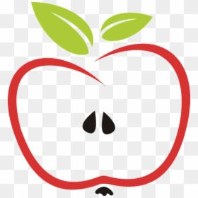 Apple With Leaves Clipart, HD Png Download - abstracts png