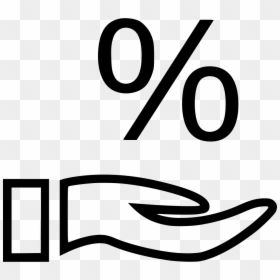 Hand Graph Icon Png, Transparent Png - percentage png