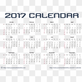 Julian Date Calendar 2019, HD Png Download - 2017 calender png