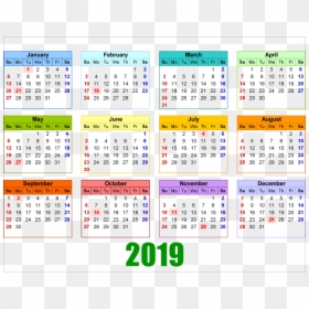 Malaysia School Holiday 2019 Calendar, HD Png Download - 2017 calender png
