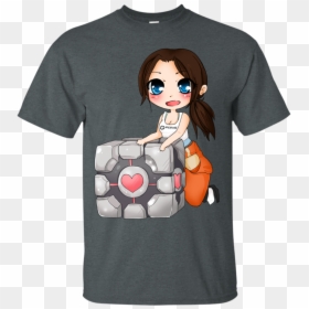 T-shirt, HD Png Download - companion cube png