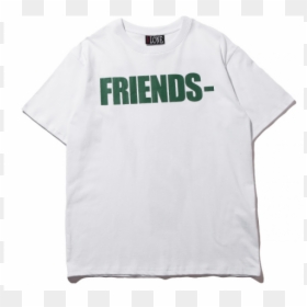 White And Green Vlone Tee, HD Png Download - vlone png