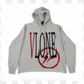 Vlone X Fragment Hoodie White, HD Png Download - vlone png