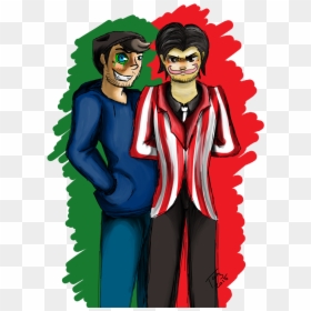 Antisepticeye X Wilford Warfstache, HD Png Download - warfstache png