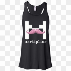 Black Concert Tank Top, HD Png Download - warfstache png